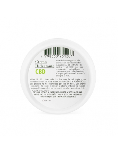 Crema Hidratante Reparadora CBD